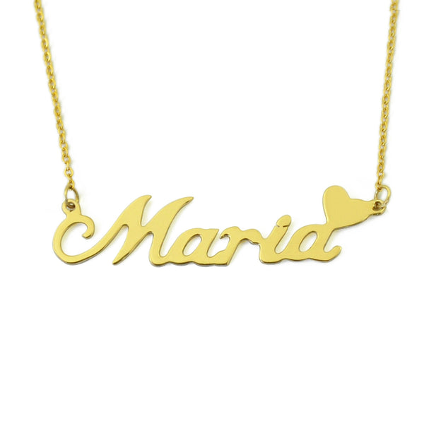 Personalized Gold Name Necklace - thependint