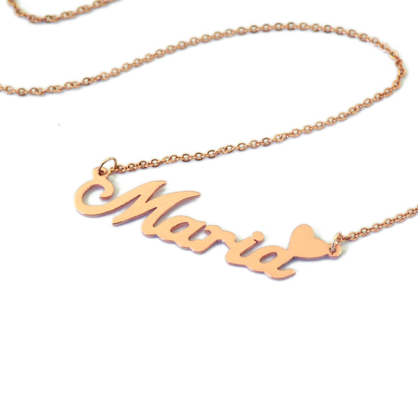 Personalized Gold Name Necklace - thependint