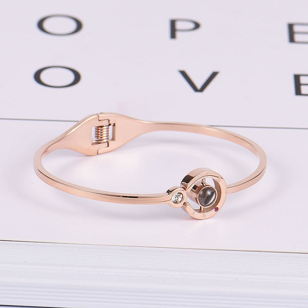 'I Love You' Rose Gold Bracelet - thependint