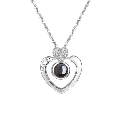 'I Love You' Double Heart Shaped Necklace - thependint