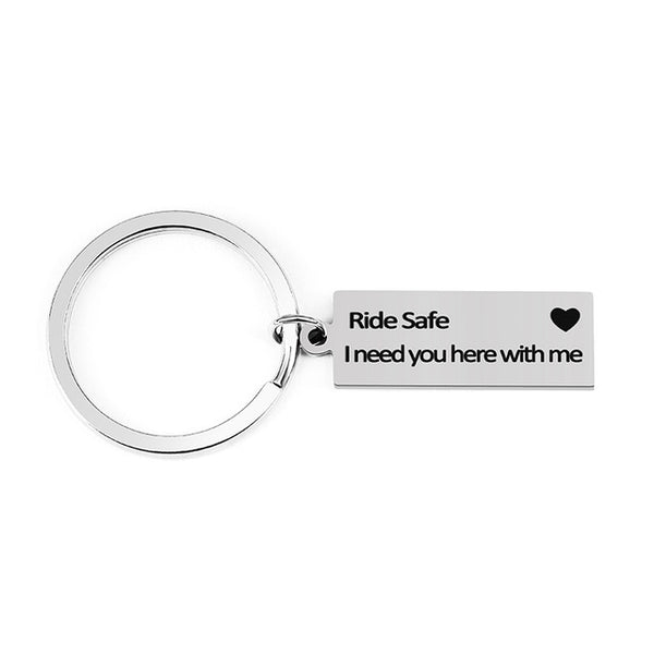 'Ride Safe' Awareness Keychain - thependint